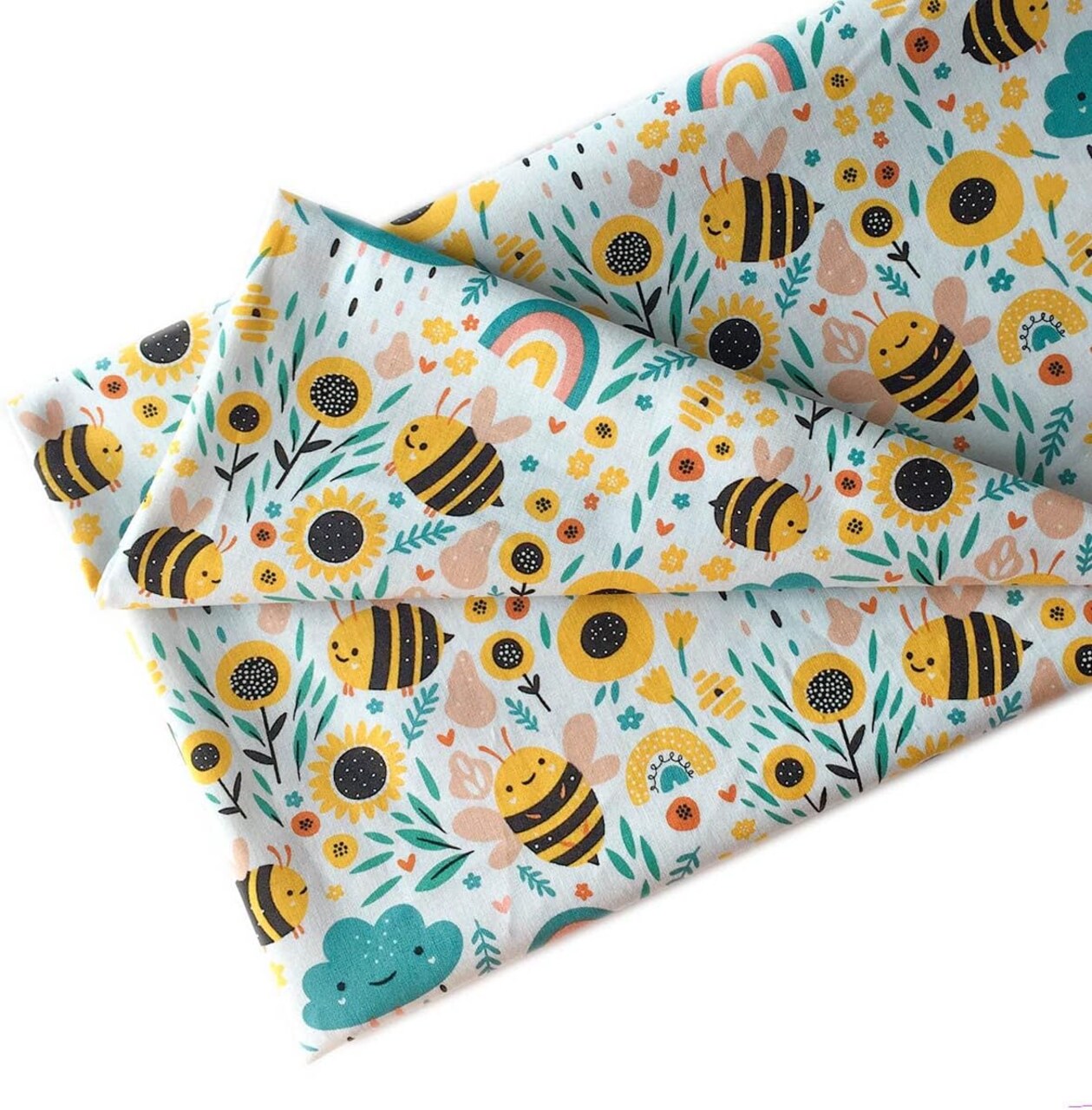 100% Cotton Fabric by the Yard – Full Width Cuttable 36" x 43" (91 x 109 cm), Eco-Friendly Sewing Fabric for DIY Crafting, Fashion Design & Creative Projects (Color 005)